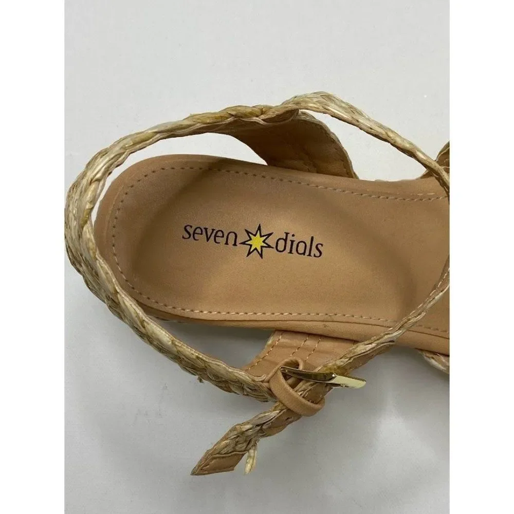 Seven Dials Virginia Espadrille Wedge Sandals Shoes 9.5‎ Women's Adjustable NEW